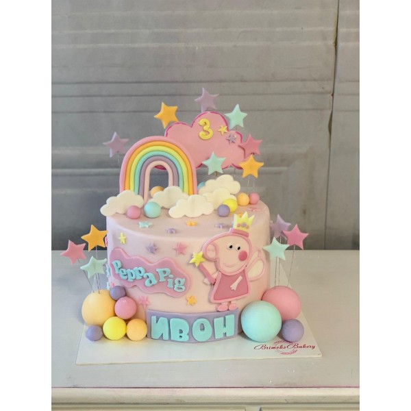 Торта за момиче с Peppa Pig - 122 на супер цена - Торти за момичета