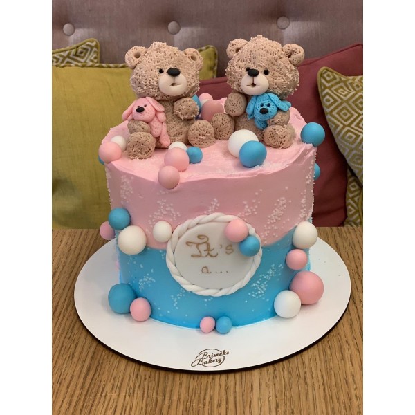 Торта Gender reveal 1 на супер цена - Детски торти