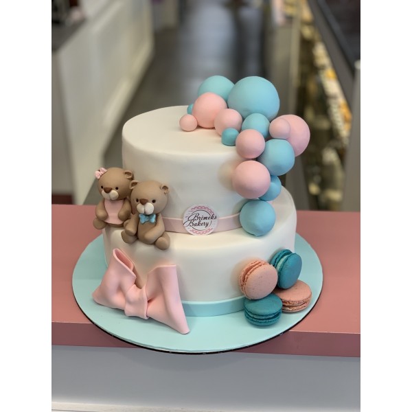 Торта Gender reveal 2 на супер цена - Детски торти